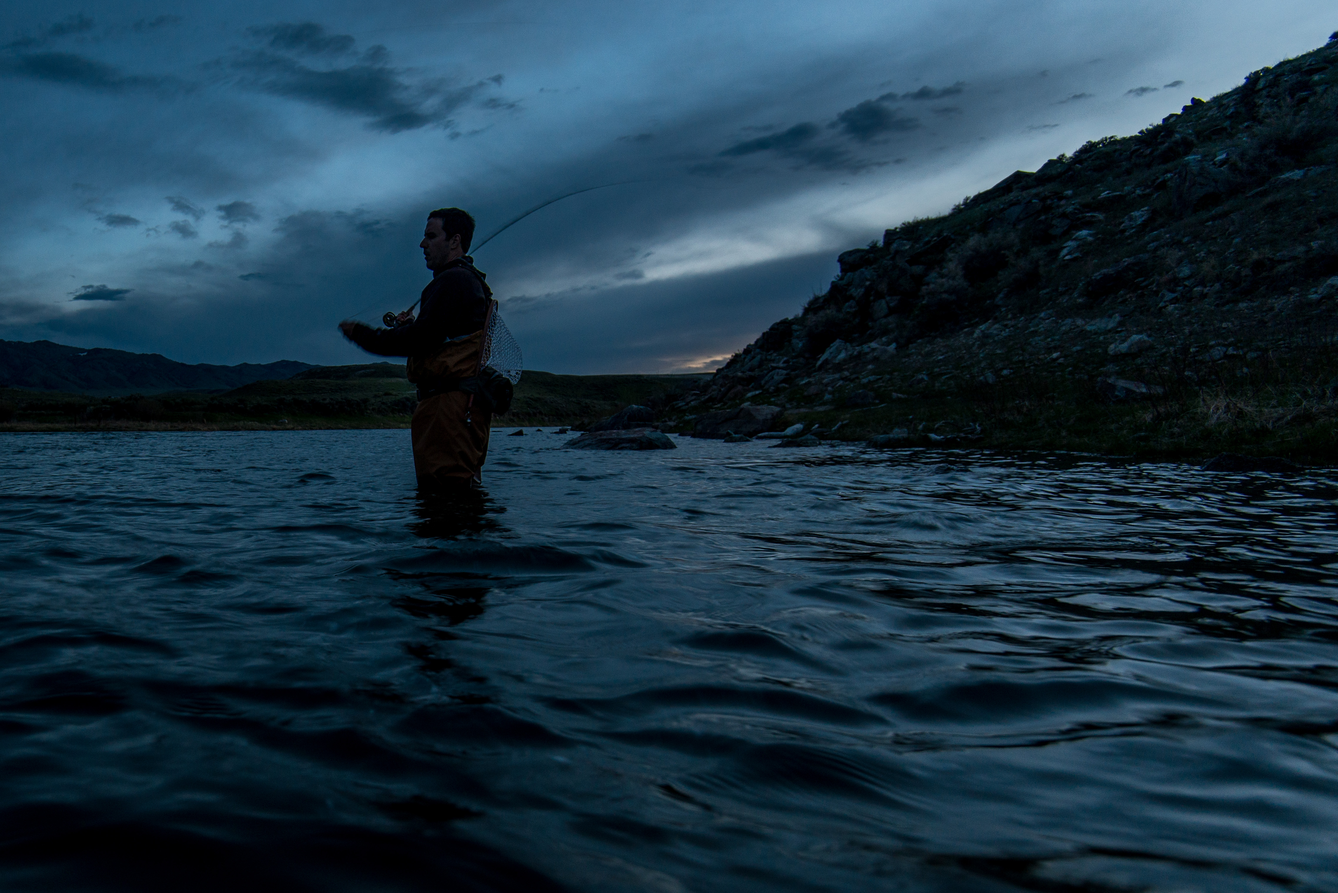 16-35 f4, here's an example of shooting wide to capture the angler and surrounding scene. Photos by Steven Brutger